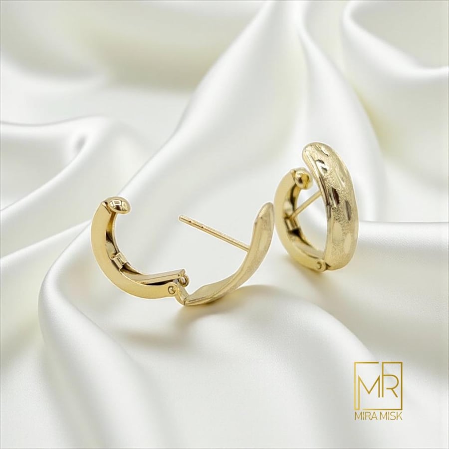 حلق لمار - مطلي بالذهب عيار 18k