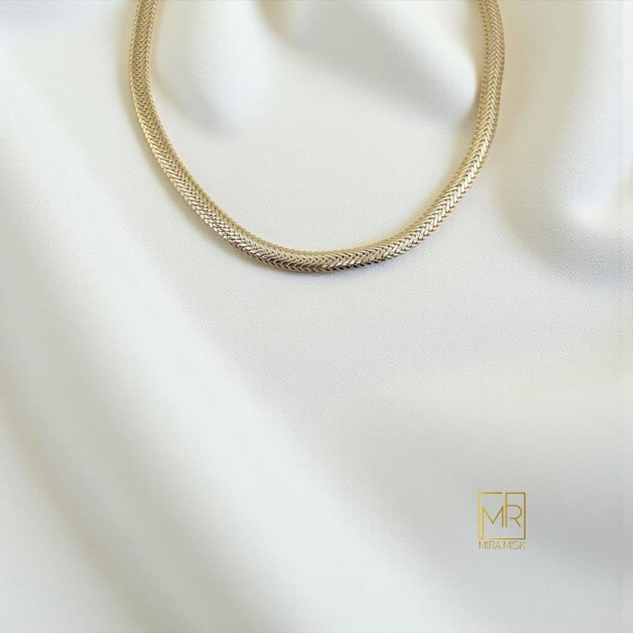 سلسال ريتاج - مطلي بالذهب عيار 18k