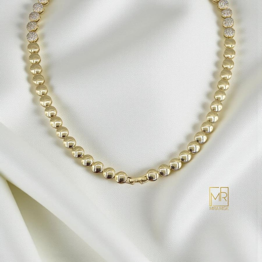 طقم الاناقة - مطلي بالذهب عيار 18K