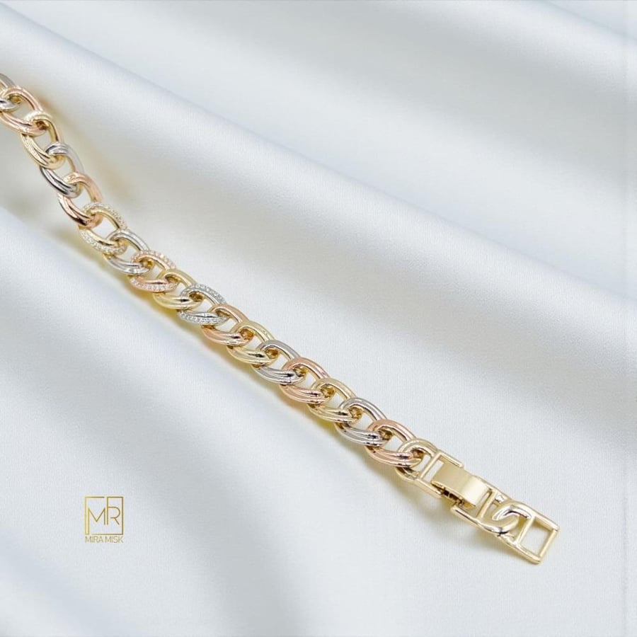 إسوارة نورة - مطلية ذهب عيار 18K