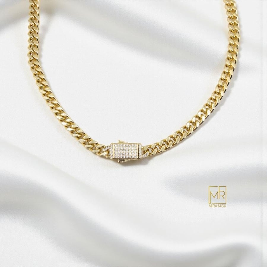 طقم تاج الفخامة - مطلي بالذهب عيار 18K