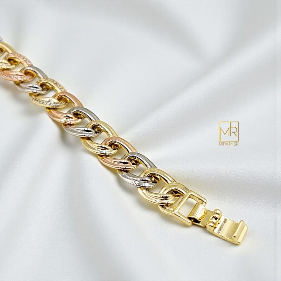 إسوارة نورة - مطلية ذهب عيار 18K