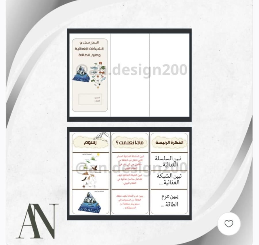 مطويات علوم سادس | الترم الأول كامل