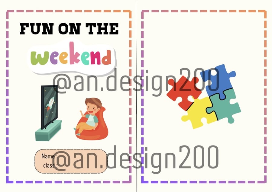 مطوية fun on the weekend