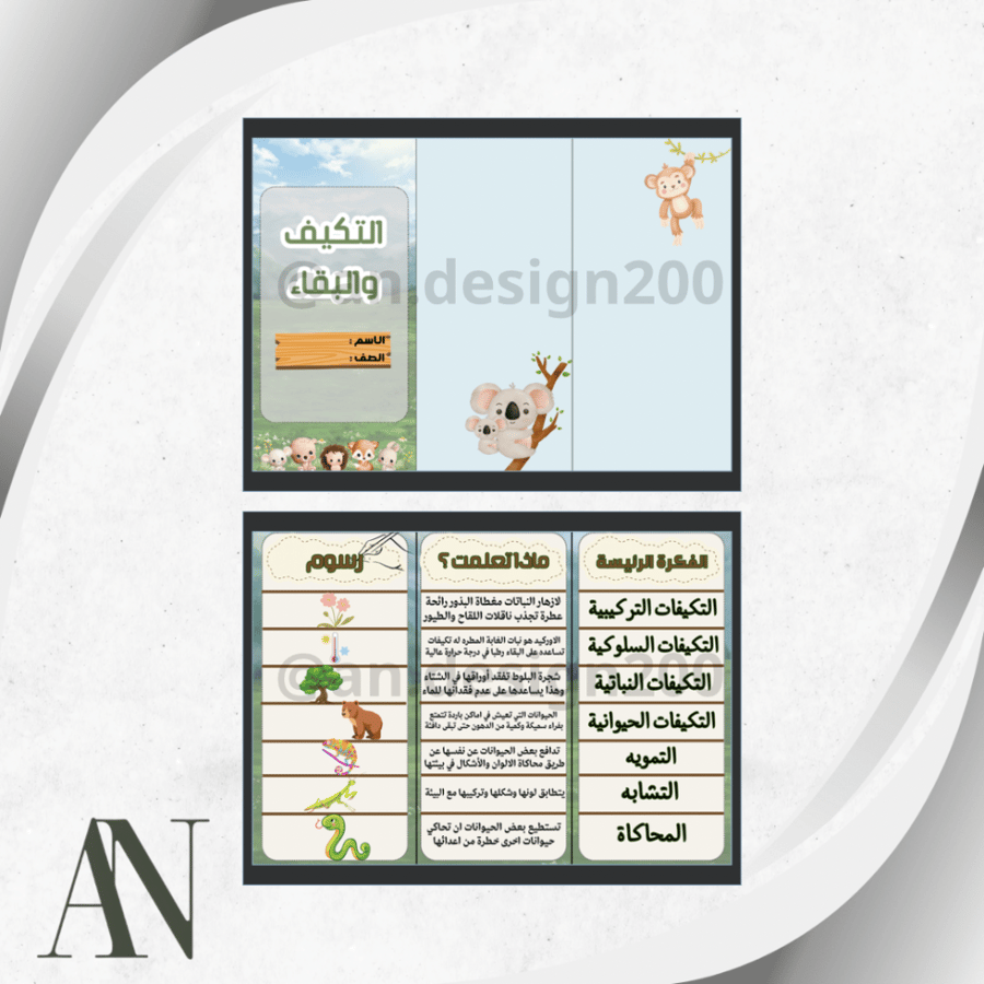 مطويات علوم خامس الترم الاول كامل
