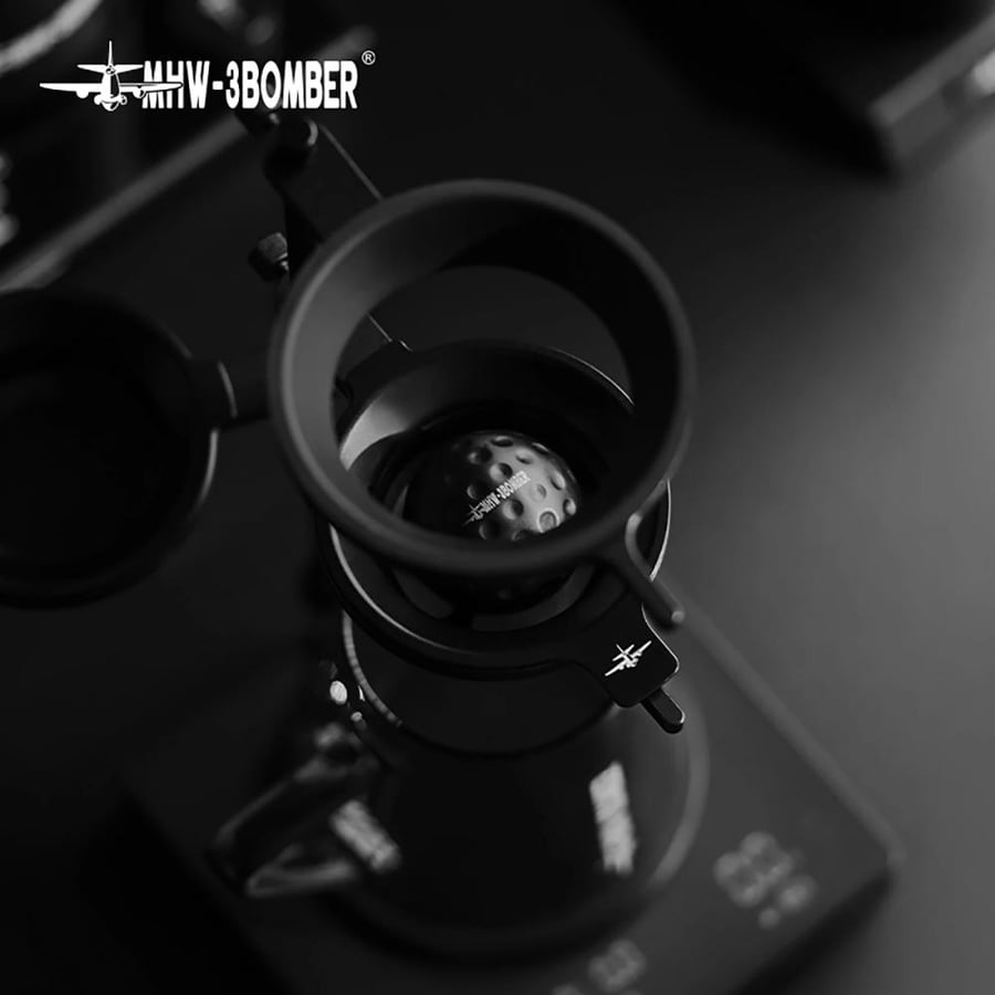MHW-3BOMBER كرة تبريد القهوة للصب اليدوي، عبوة من قطعتين، كرة ثلجية من الستانلس ستيل للقهوة المصبوبة، أدوات باريستا منزلية