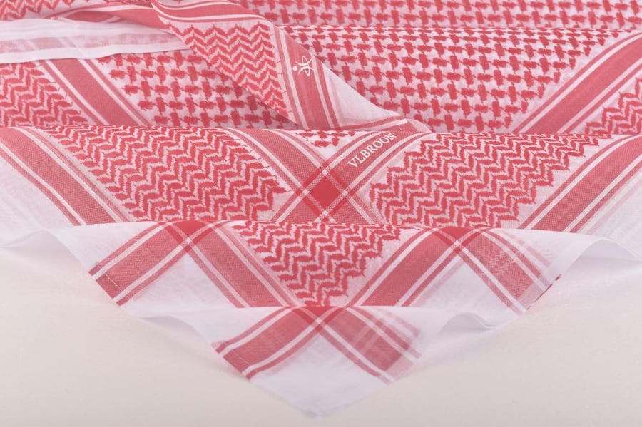 Men's shemagh, Flabron, red, 192