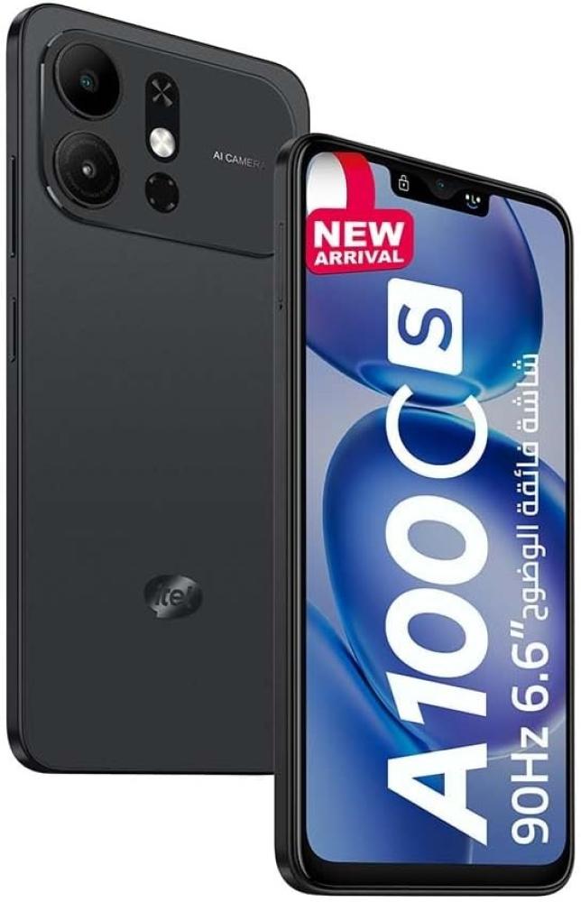 ايتل A100cs ذاكرة 64 جيجا 2+4 رام 4G . أسود