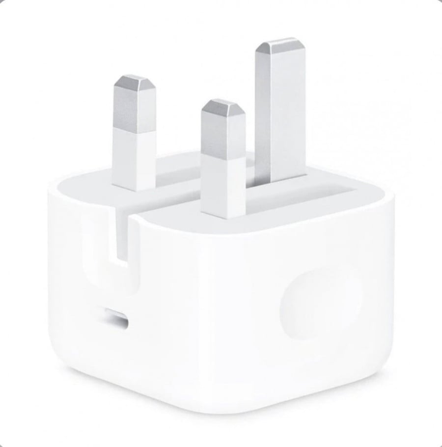فيش جداري ابل الاصلي . ضمان سنة حاسبات العرب 20 واط 20W USB-C Power Adapter - أبيض
