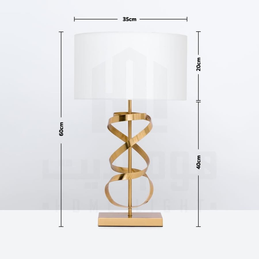 Modern black matte table lamp