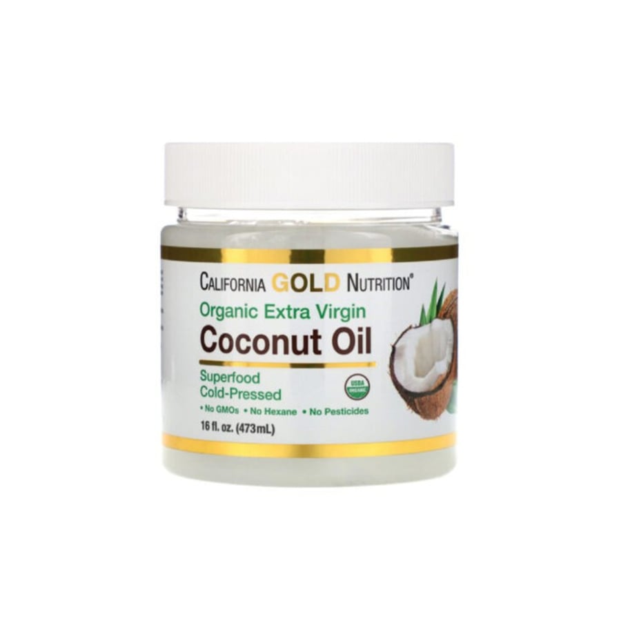 California Gold Nutrition, SUPERFOODS - زيت جوز الهند البكر العضوي المعصور على البارد، 16 أونصة سائلة (473 مل)