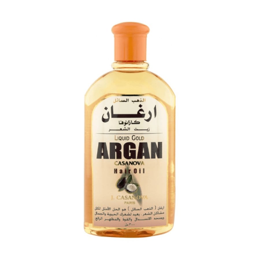 زيت شعر الذهب السائل ارغان من كازانوفا - 300 مل