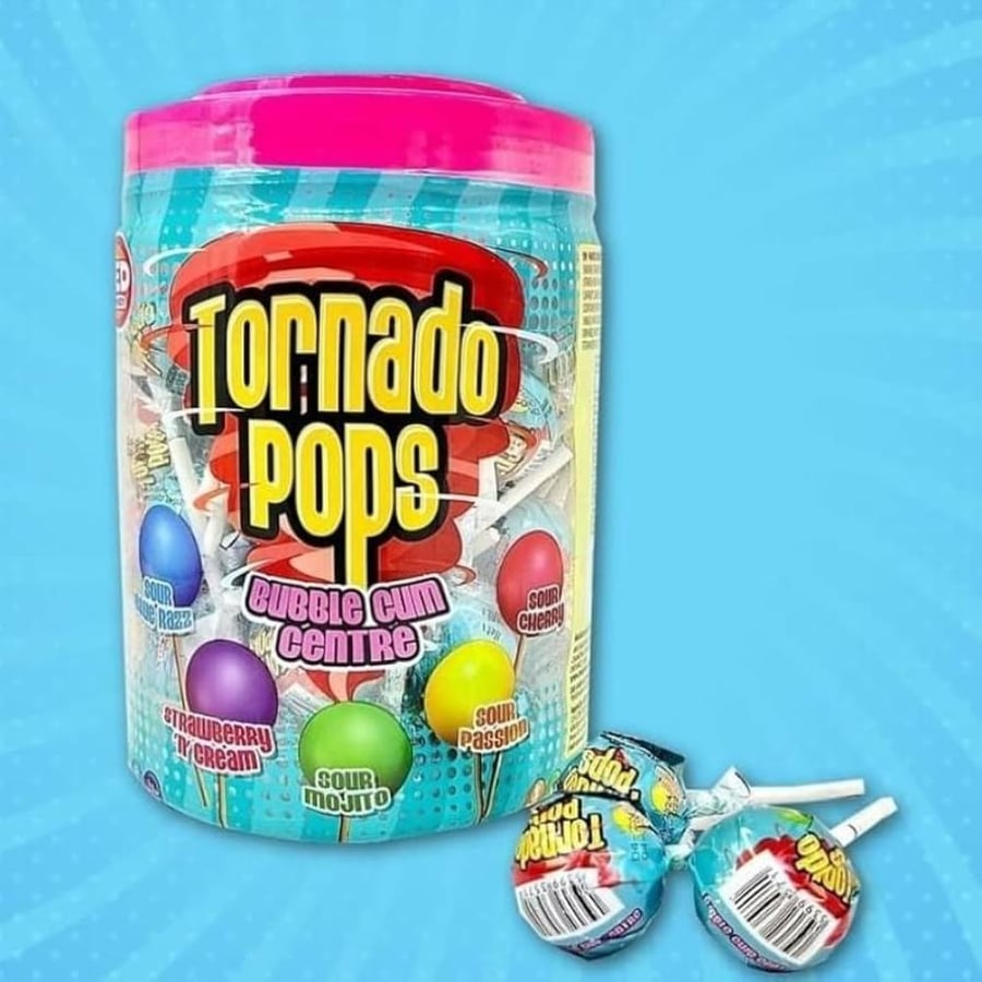 Lollipop with sour flavor in five flavors, Zaid candy filled with liquid (the piece)