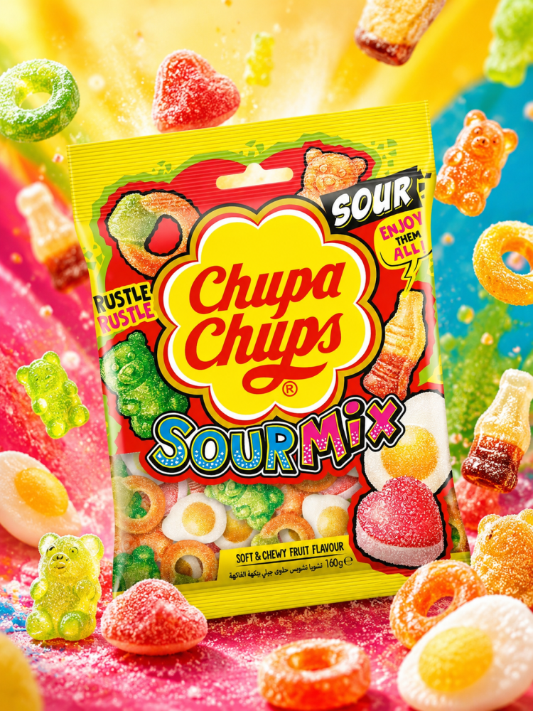 تشوبا تشوبس Sour Mix بنكهة الفواكه الحامضة.