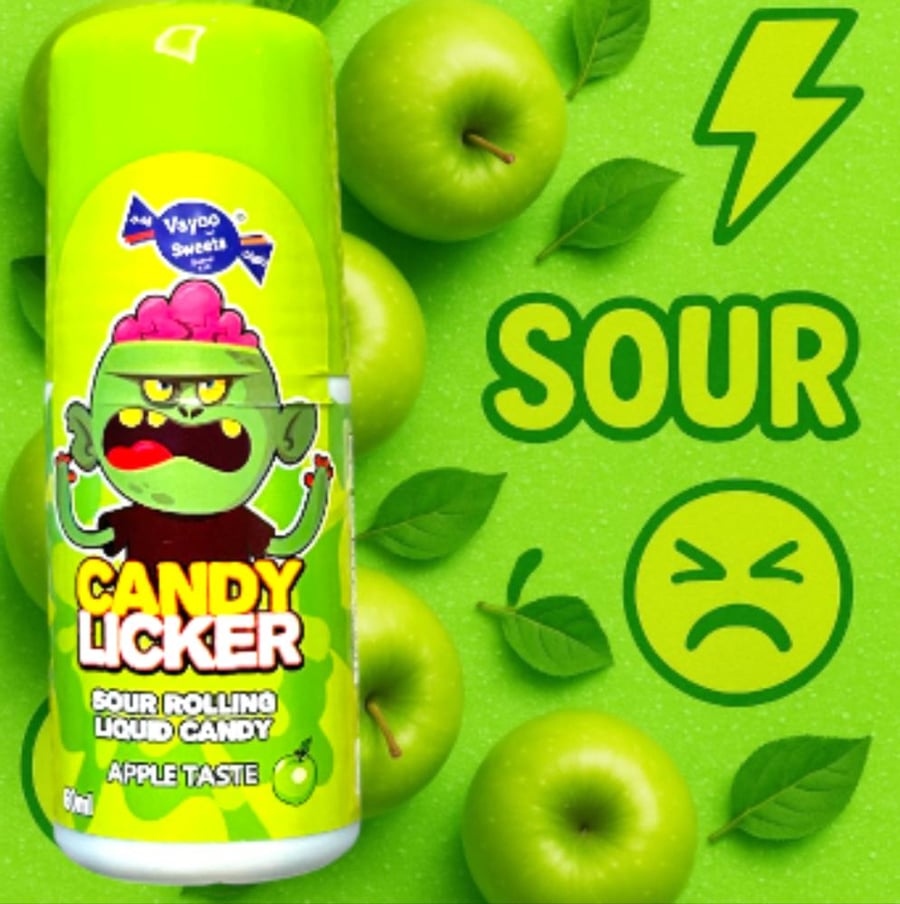 لاكر ساور بنكهة التفاح الحامضة/  lickerSour Apple