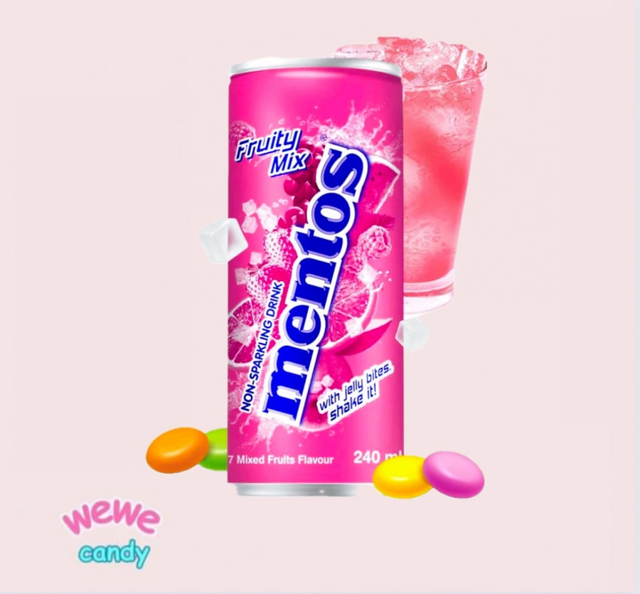 مشروب حلاوه مينتوس الشهيره بنكهه الفروتي مكس/ Mentos Drink - Fruity Mix