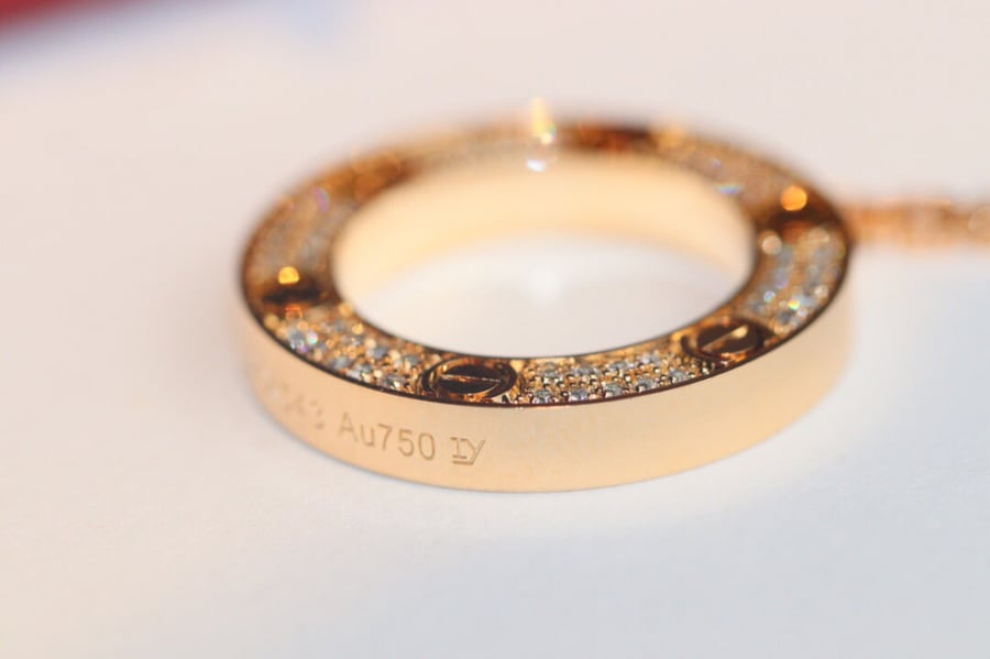 Love pendant full diamond