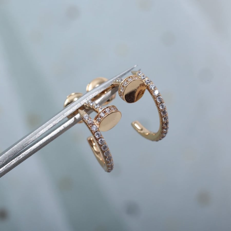 Hollow gold and diamond full forever