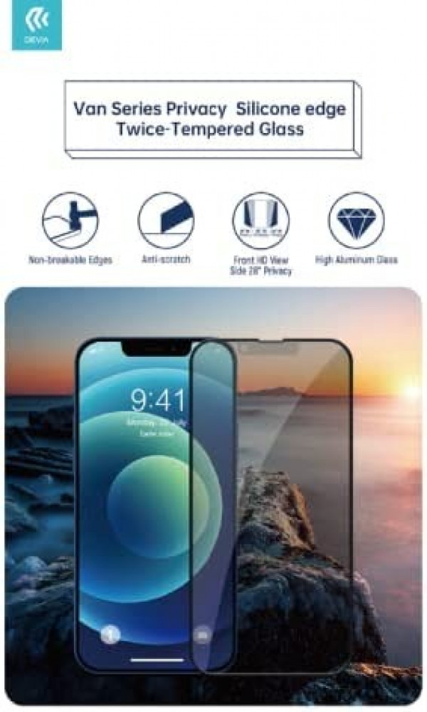 استيكر زجاج مقوى iPhone 13 Pro Max واقي شاشة مقاوم للخدش