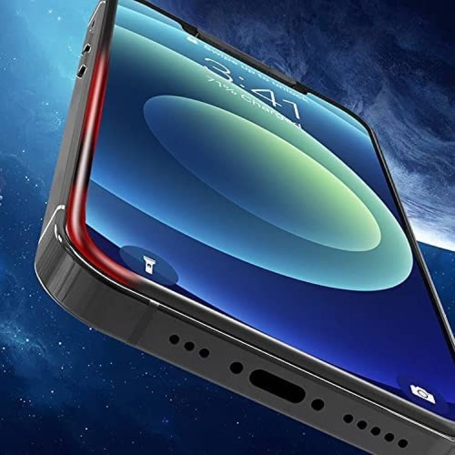 Devia Van Series شاشة كاملة من السيليكون بحواف زجاجية مزدوجة متوافقة مع iPhone 13/13 Pro (6. 0 بوصة) مقاوم للخدش