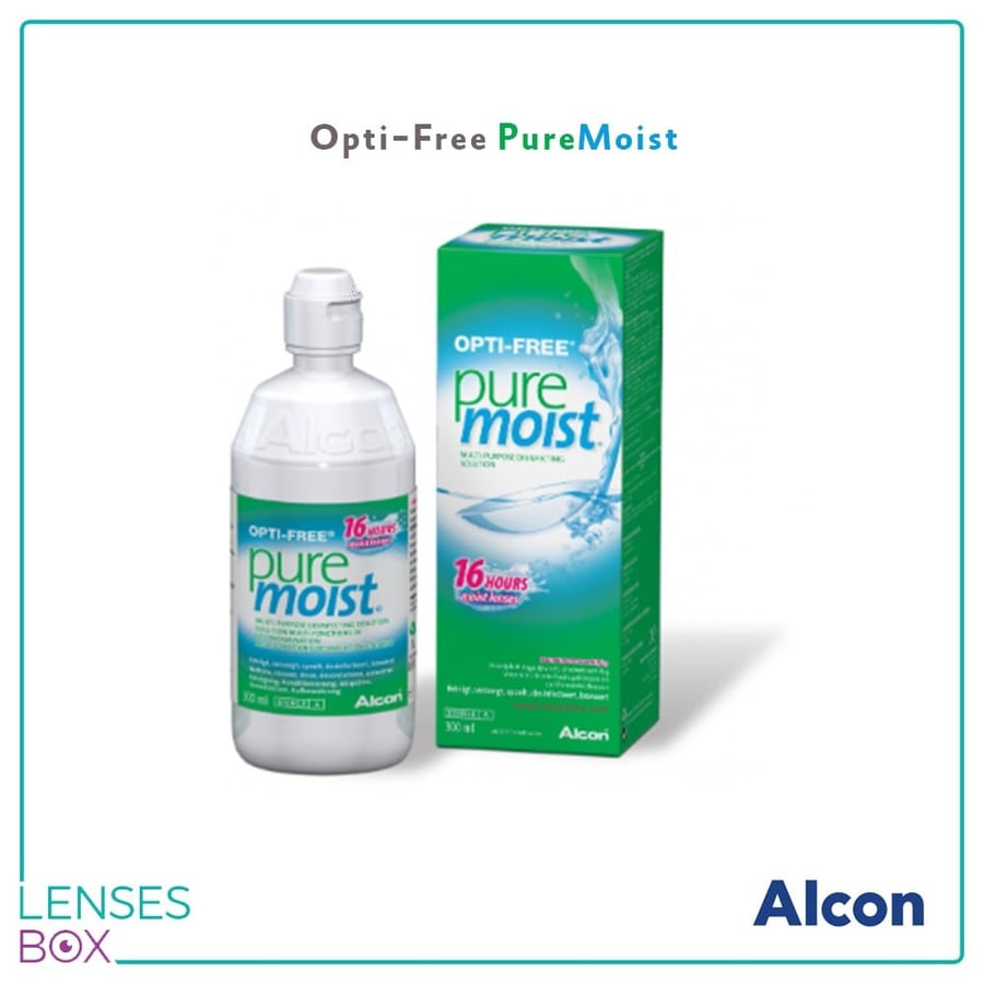 Opti-Free PureMoist cleaning solution اوبتي فري بيور مويست 90 مل