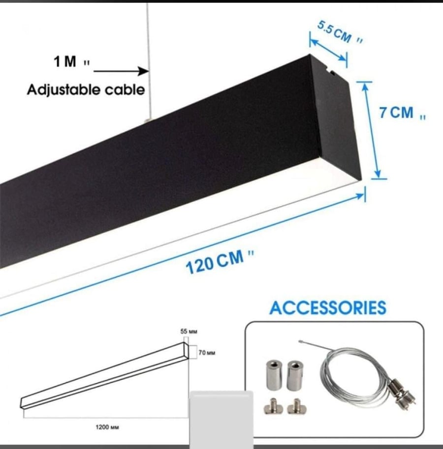 انارة خطية تعليق 60 وات LED