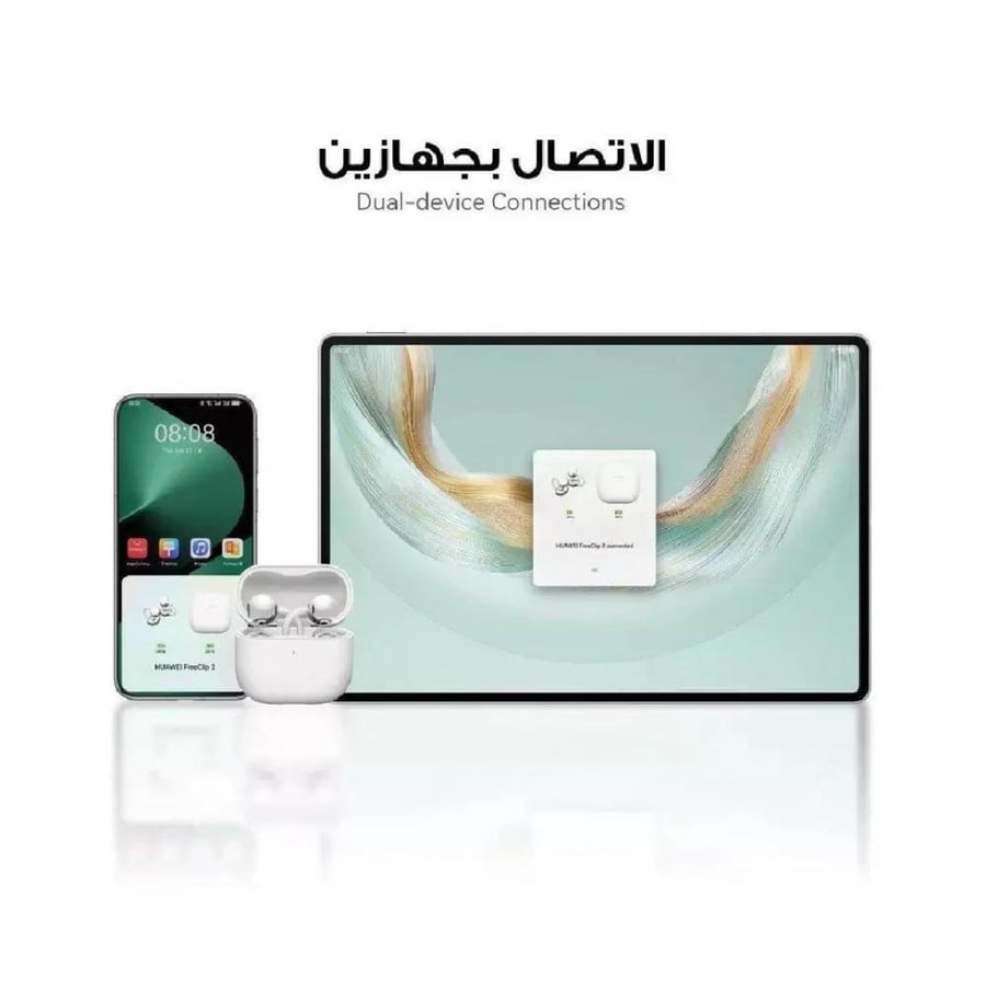 هواوي - FreeClip 2 سماعات بتصميم مفتوح للأذن لاسلكية - أسود