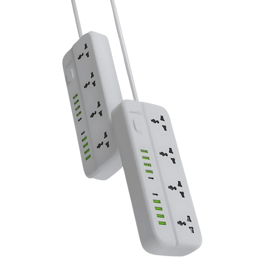 توصيلة متعدد المنافذ مع 8 منافذ USB-A و مدخلين USB-C من Porodo