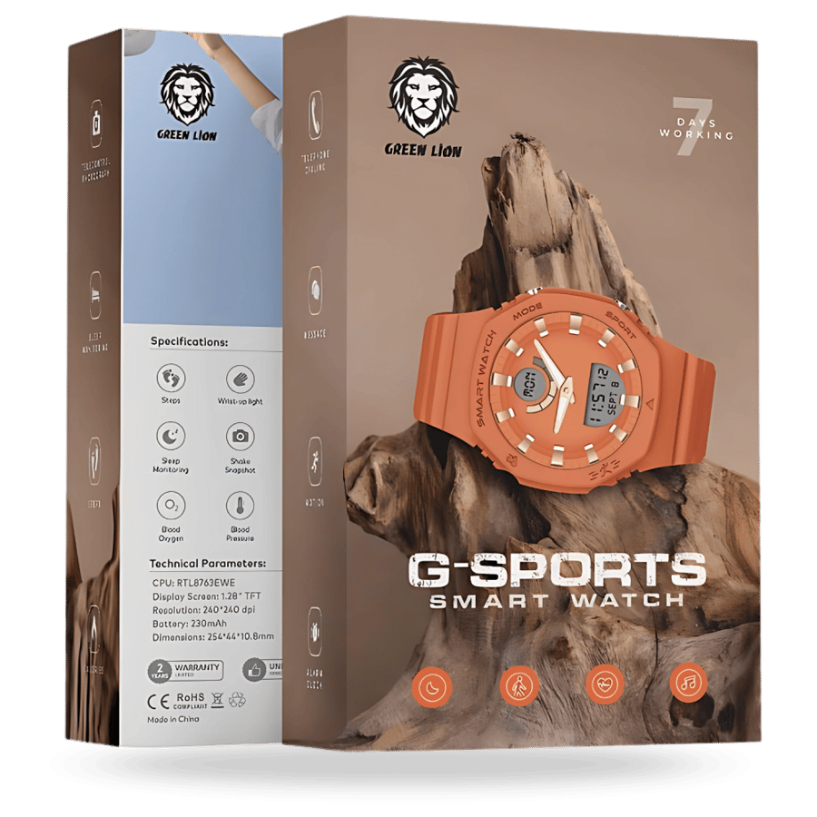 قرين لايون - G-SPORTS سمارت واتش-برتقالي