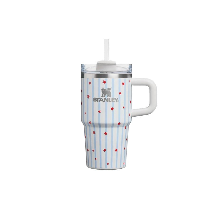 Stanley 14oz Starry Sparkle Blue Stripes Tumbler