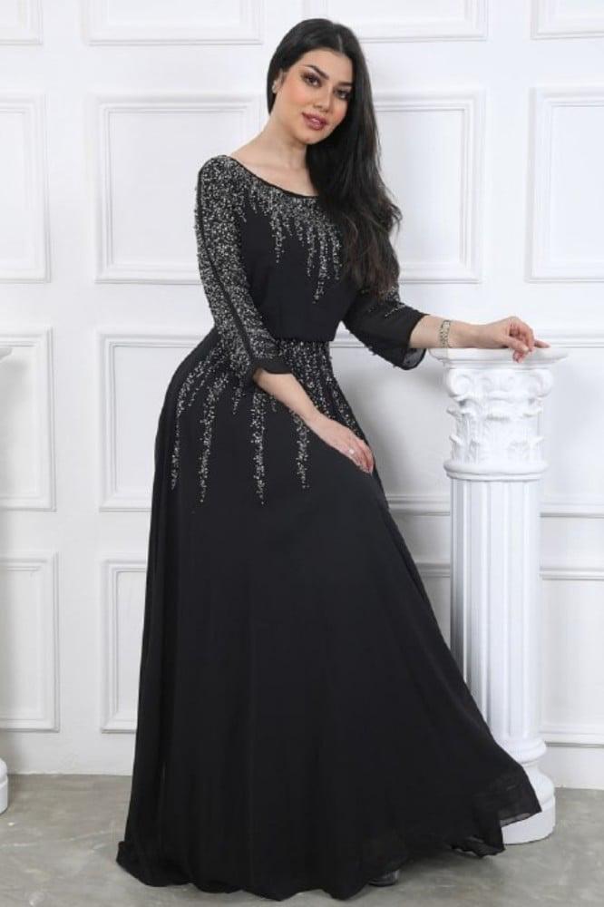 Original fabric dresses: chiffon original first grade with elegant embroidery and rhinestones sizes S M L XL XXL XXXL