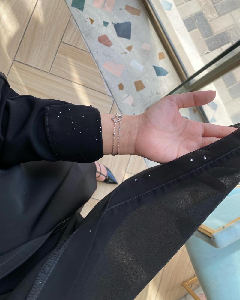 كريب اندنوسي + شيفون قلتر +حجاب