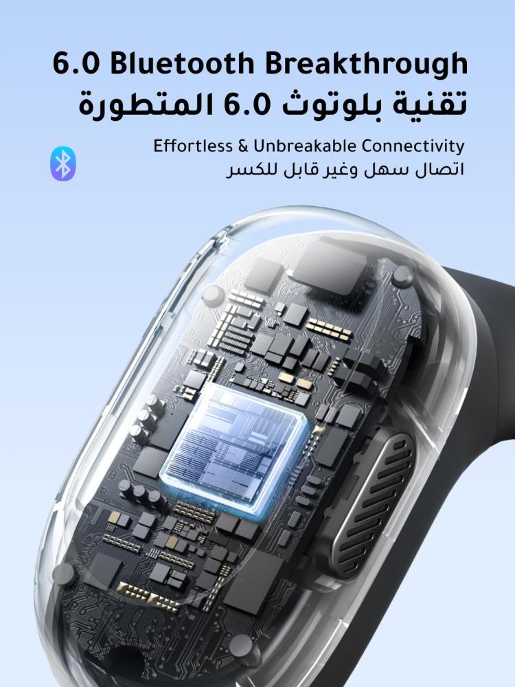يوقرين سماعه بلوتوث fitbuds - اسود
