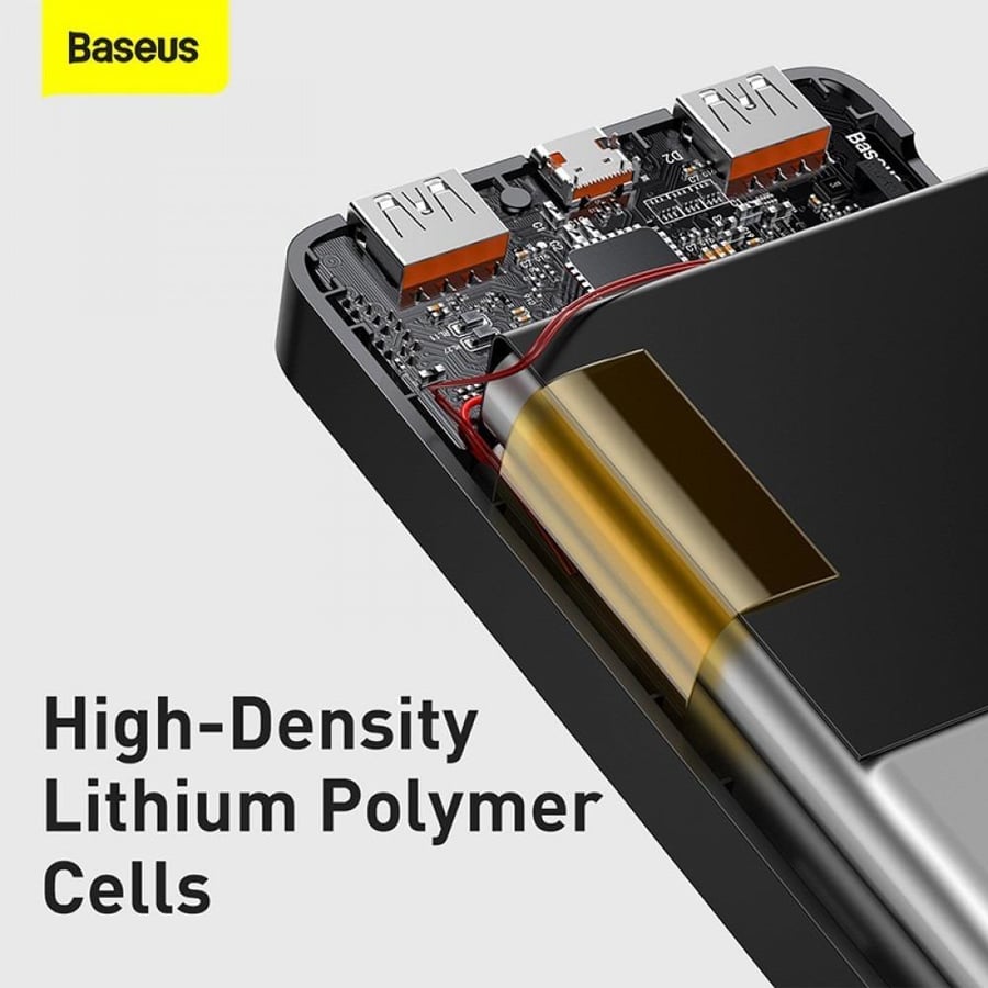 باسيوس بطارية متنقلة 27600mAh - اسود