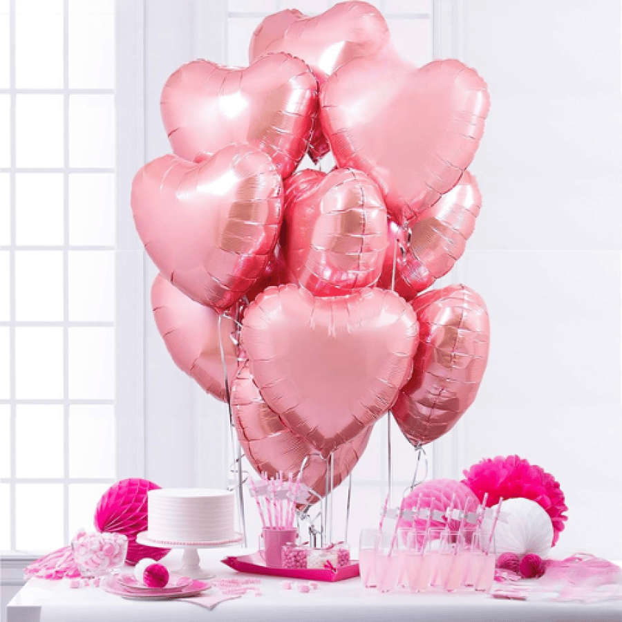 بالون قلب روز قولد | Rose Gold Heart Balloon