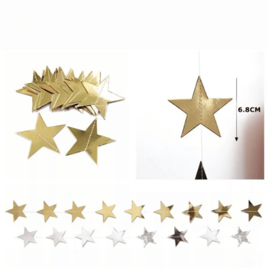 بانر النجوم وردي روزقولد | Stars Banner Rose gold