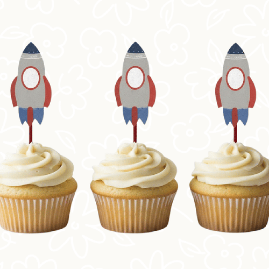 تغريسة كيك فضاء – Space Cake Topper