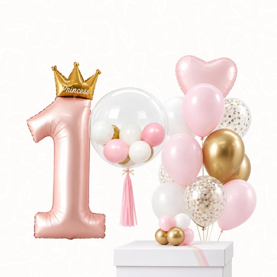 بالونات أول عيد ميلاد | First Birthday Balloon Set