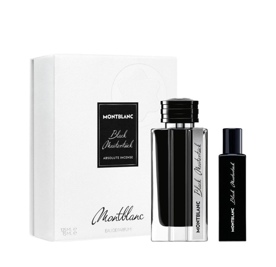 Mont Blanc Black Meisterstuck Absolute Incense Eau de Parfum 2 Gift Se