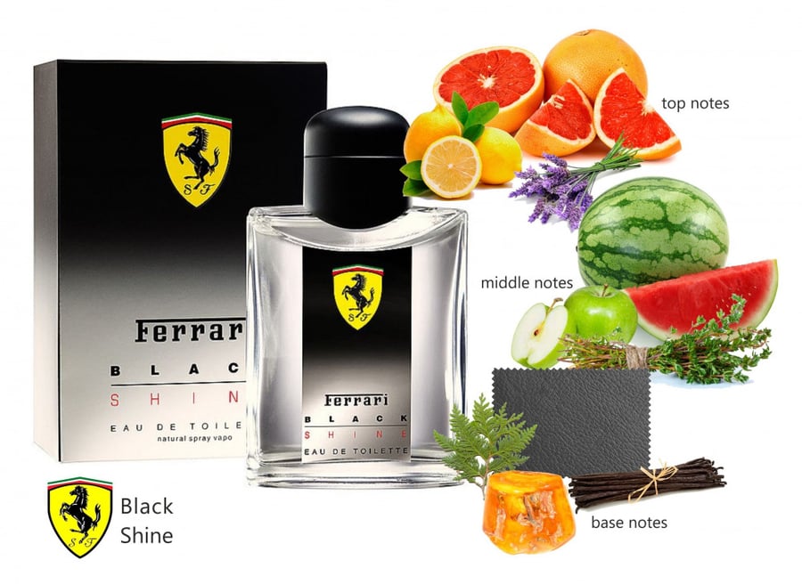 Ferrari Black Shine Eau de Toilette Sample 1 9ml