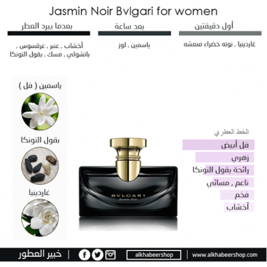 Bulgari Jasmine Noir Tester perfume 100ml (without box)