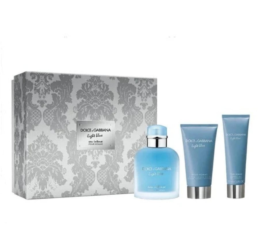Dolce Gabbana Light Blue Eau Intense Eau de Parfum 100ml 3 Gift Set