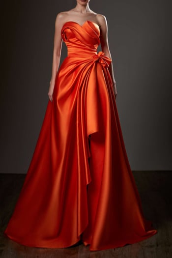 Orange Evening dress