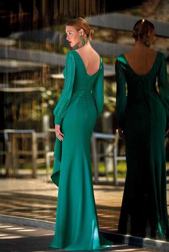 green Evening dress