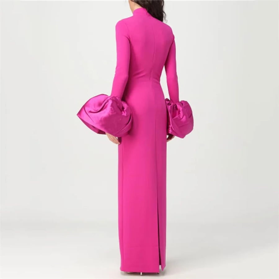Pink long dress