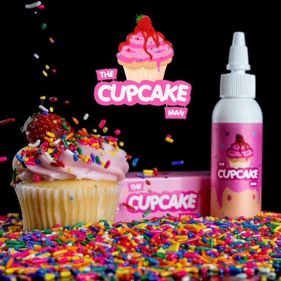 نكهة ذا كب كيك مان فراولة سولت نكهة مخبوزات من فيبر تريتس THE CUPCAKE