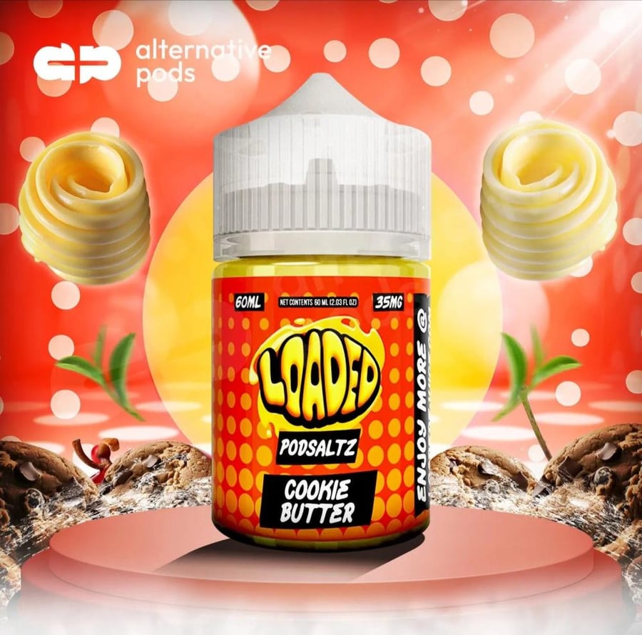 نكهة لوديد كوكيز زبدة سولت مخبوزات لذيذه LOADED COOKIE BUTTER 60ML