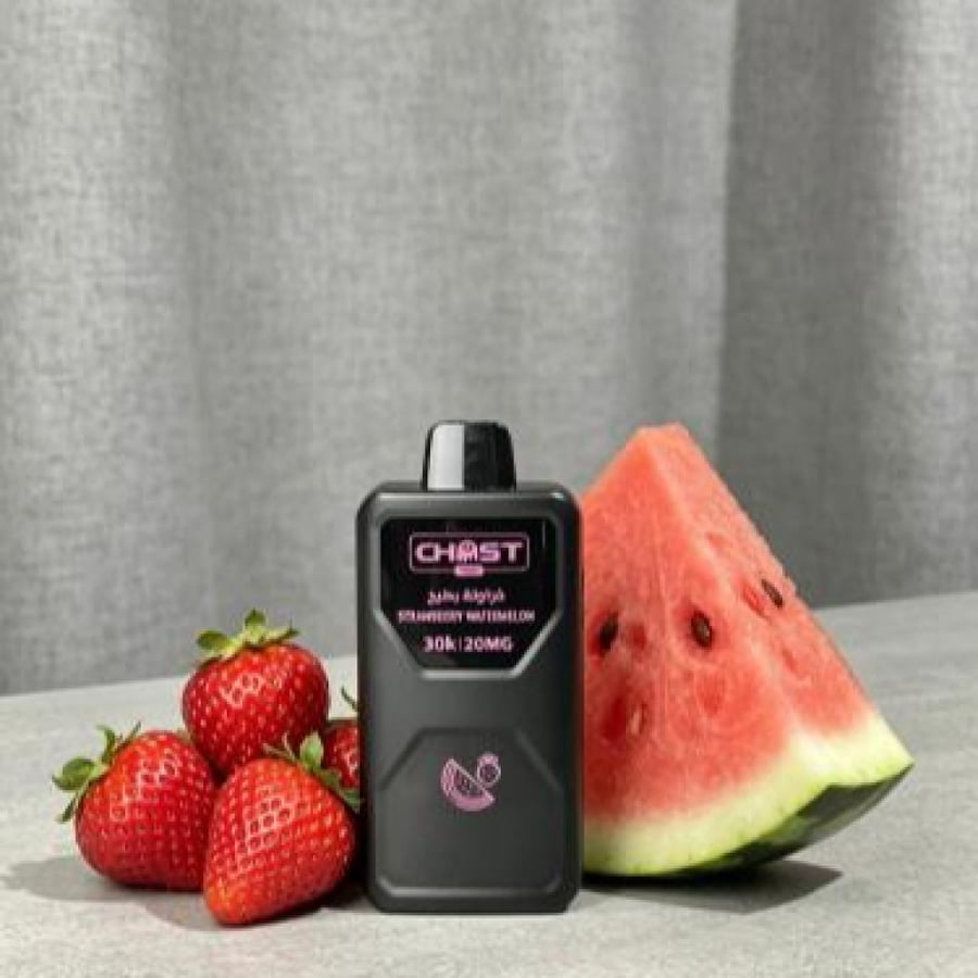 جهاز سحبة قوست 30000 موشه نكهة فراولة بطيخ اللذيذة Ghost Vapes 30k