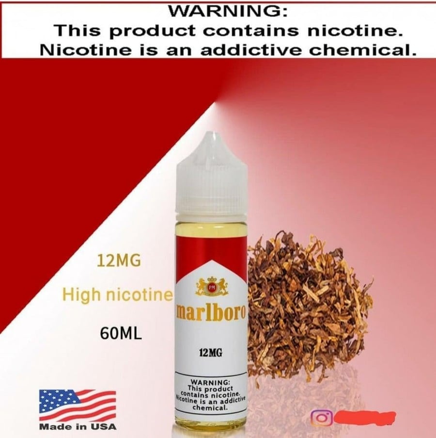 نكهة مالبورو احمر فيب هاي نيكوتين 12MG و 18MG الامريكية marlboro Red