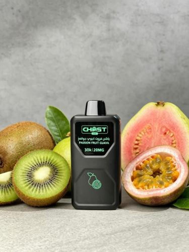 جهاز سحبة قوست 30000 موشه نكهة باشن فروت كيوي جوافه Ghost Vapes 30k